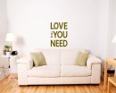 Love is All You Need Quotes Wall  Art Stickers